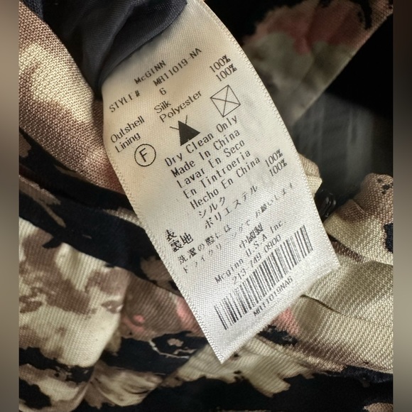 McGuinn | Pretty peplum floral halter top, open back dress — Size 6 - Picture 10 of 10